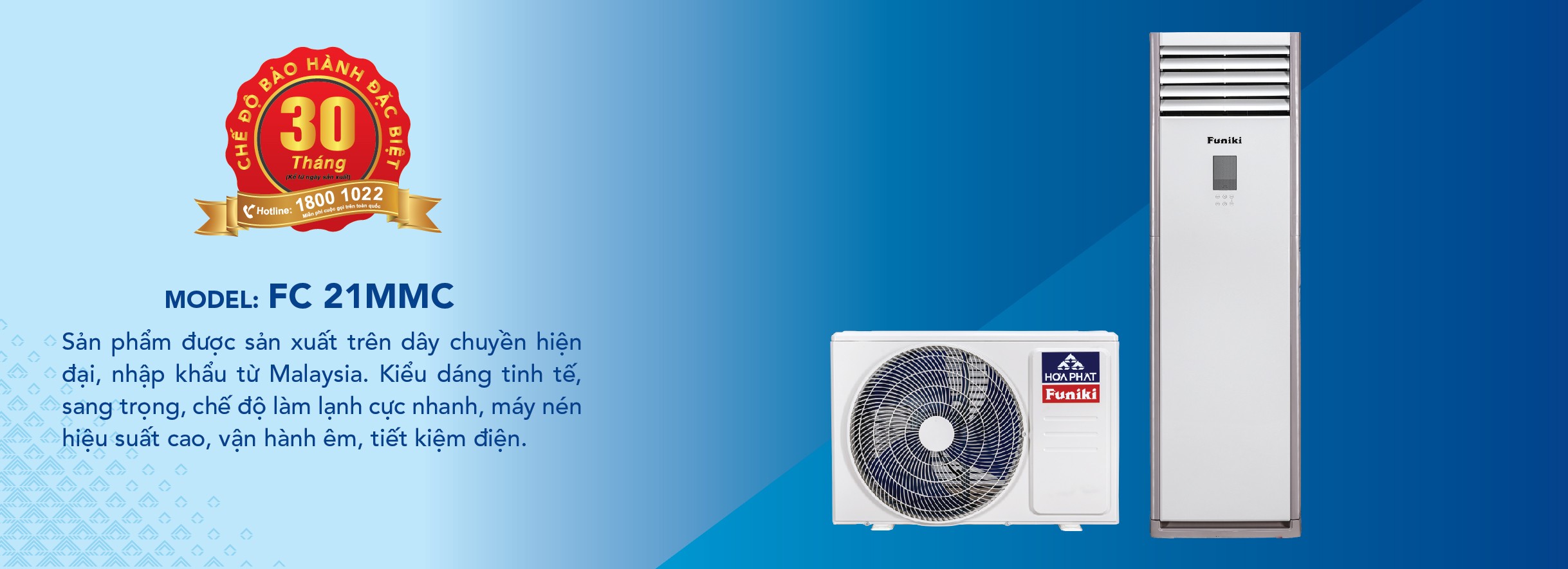 Điều hòa Funiki FC 21 MMC giúp người dùng dễ dàng di chuyển, làm mát cho những căn phòng 20 - 30 m2 khác nhau