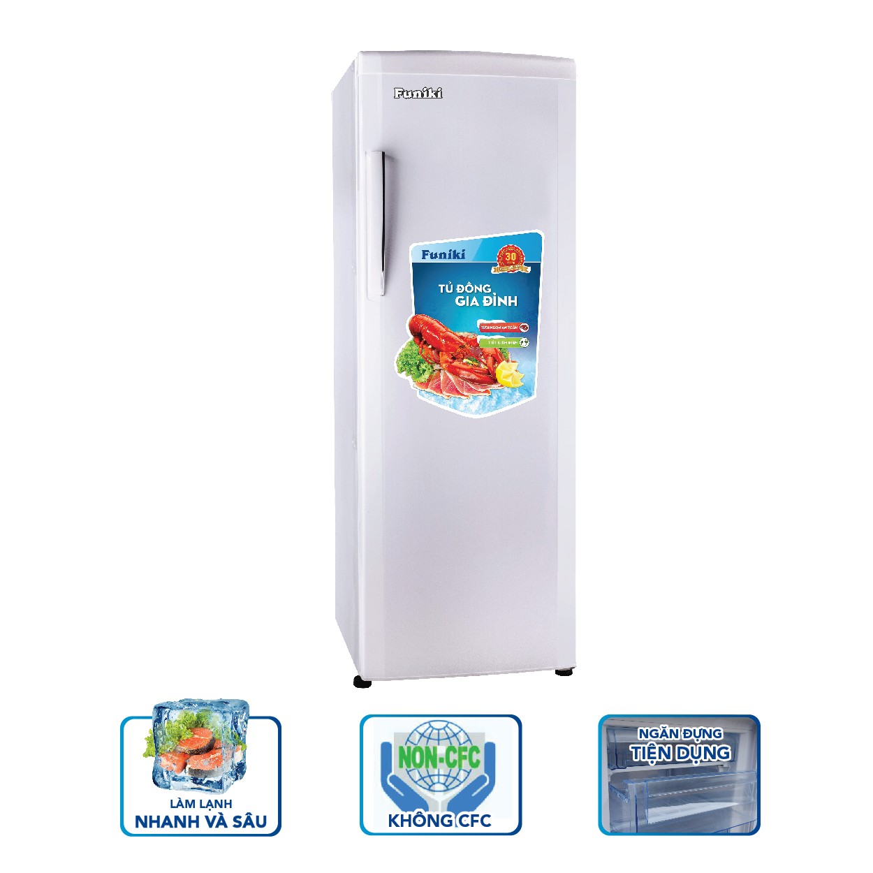 Tủ đông đứng Funiki HCF 280S cho không gian lưu trữ thoải mái nhất
