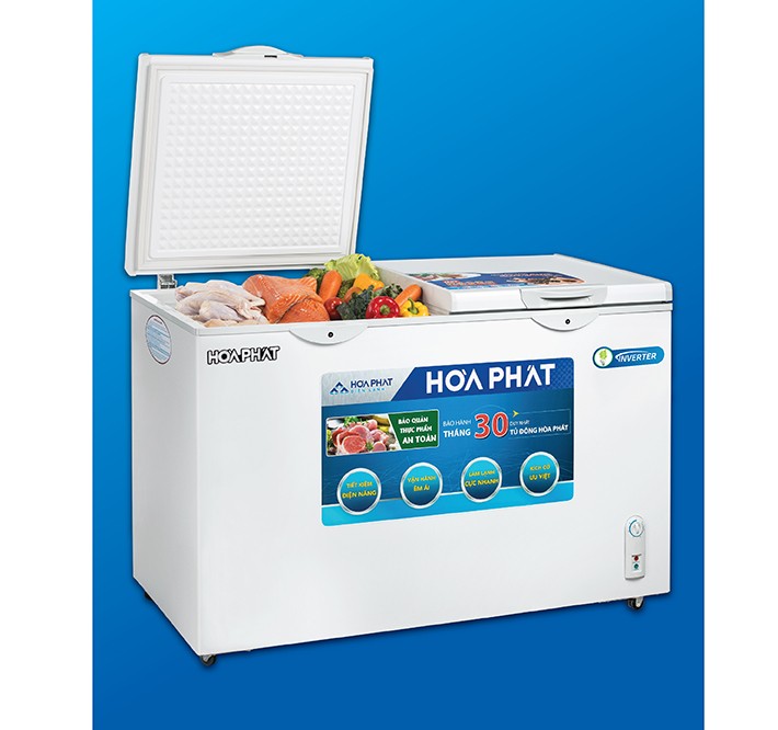 Tủ đông Hòa Phát 2 ngăn 2 chế độ, tiện lợi để phân loại và lưu trữ thực phẩm