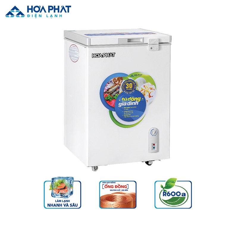 Tủ đông HCF 106S1Đ phù hợp với các mẹ có lượng sữa không nhiều, coi trọng khả năng tiết kiệm điện