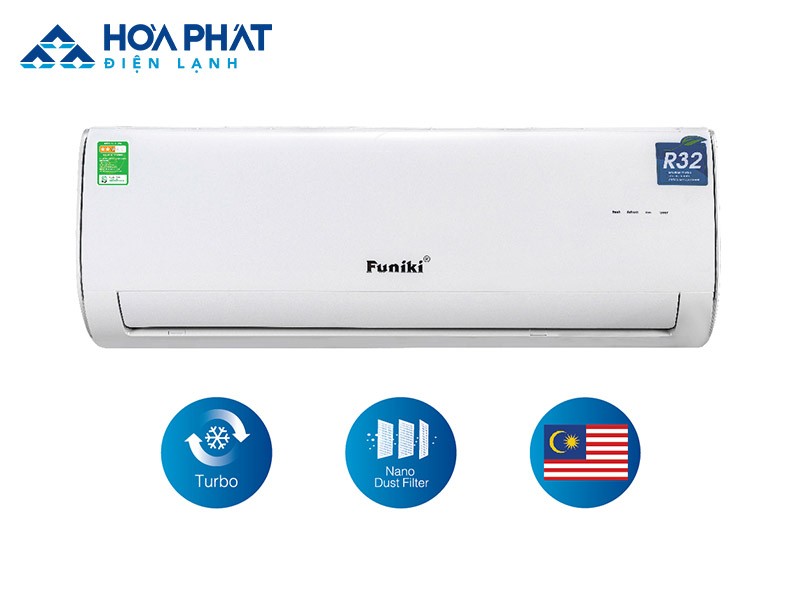 Điều hòa Funiki HSC 09MMC công suất 9.000 BTU sử dụng gas R32 thân thiện với môi trường