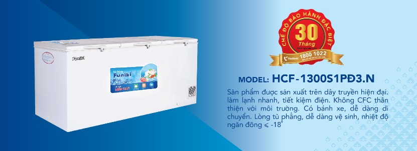 Tủ đông 3 cánh của Hòa Phát có 1 ngăn đông cỡ lớn nhưng lại có 3 cánh mở mang đến giải pháp cấp đông tối ưu và sử dụng tiện lợi đến cho các cơ sở kinh doanh