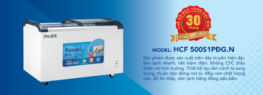 Tủ đông Funiki - duy nhất bảo hành 30 tháng