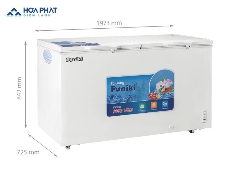 Tủ đông Funiki 2 chế độ bao gồm 2 - 3 ngăn riêng biệt: ngăn làm mát và ngăn đông lạnh