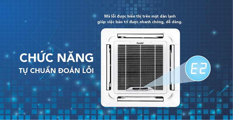 Điều hòa âm trần Funiki 36000btu tự báo lỗi