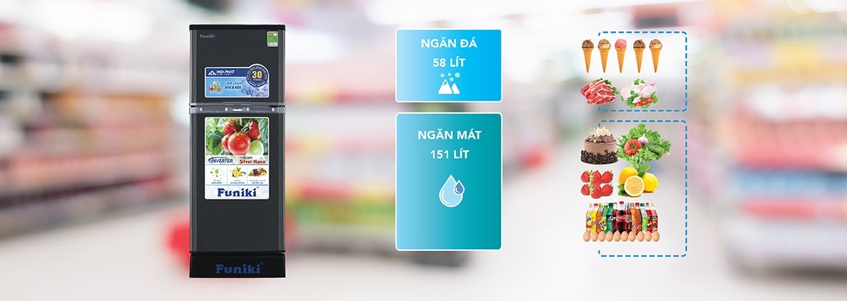 Tủ lạnh Funiki trên 5 triệu có dung tích tương đối lớn và có thể tích hợp thêm công nghệ Inverter tiết kiệm điện phù hợp với những ai coi trọng chất lượng, nhu cầu sử dụng nhiều