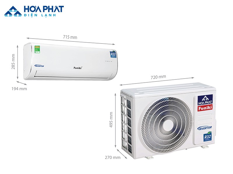 Điều hòa Funiki Inverter thay đổi tốc độ quay của máy nén, mang đến phương pháp duy trì nhiệt độ cài đặt một cách chính xác