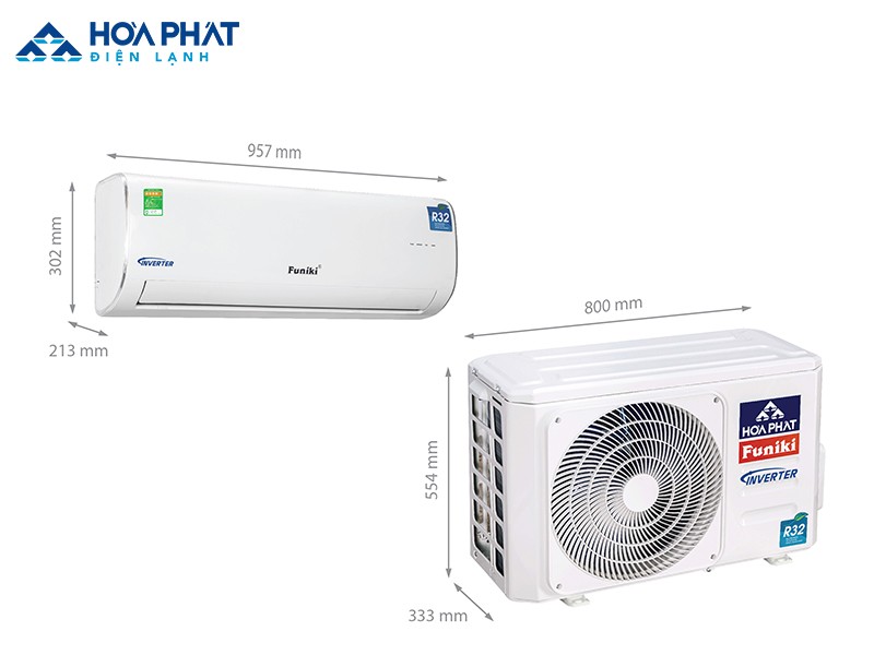 Cánh đảo gió của điều hòa Funiki Inverter HIC 18MMC được thiết kế linh hoạt với góc mở lớn, giúp tăng lưu lượng gió thổi ra