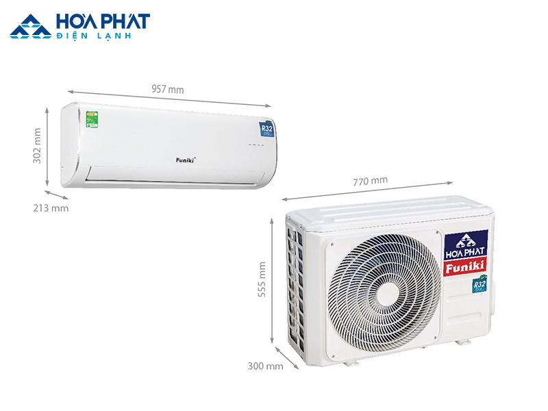 Phương án tối ưu dành cho không gian 20 - 30 m2 mà người dùng muốn tiết kiệm diện tích mặt sàn, chú trọng chất lượng, giá cả là mẫu điều hòa Funiki HSC 18MMC