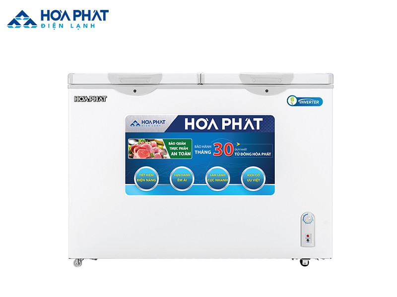 Tủ đông 200 lít Hòa Phát HCFI 506S2Đ2 được sản xuất trên dây chuyền hiện đại, kiểu dáng đẹp và chắc chắn