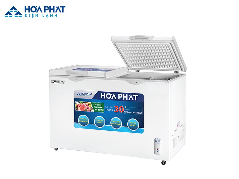 Tủ đông Hòa Phát 1 ngăn với 2 cánh mở HCF 666S1N2 dung tích lớn