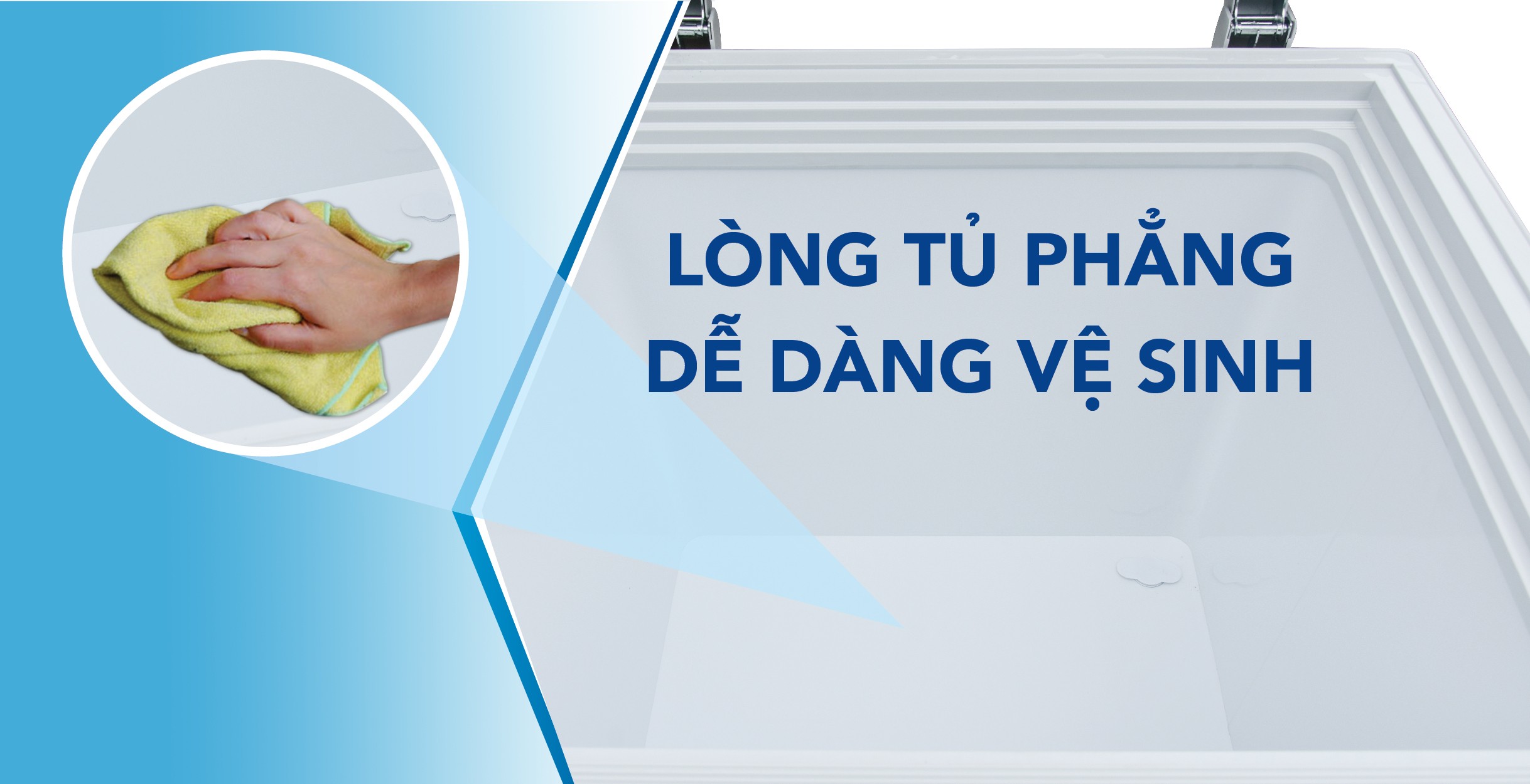 Nên vệ sinh tủ đông 500l thường xuyên để tăng khả năng làm lạnh và độ bền