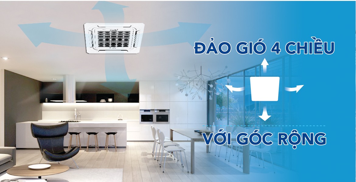 Điều hòa âm trần Funiki CC 50MMC thích hợp với không gian phòng rất lớn như hội trường, khách sạn, những nơi đông người