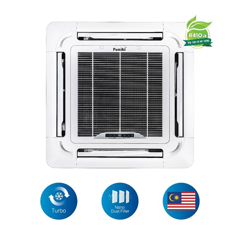 Hệ thống điều hòa trung tâm thường sử dụng điều hòa âm trần giúp mang đến khả năng làm mát đồng đều hơn