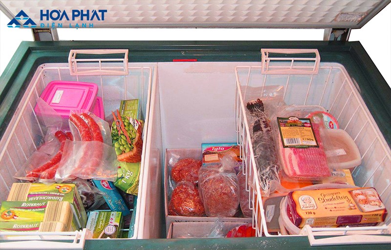 Tránh nhồi nhét thực phẩm để tủ đông hoạt động êm và hiệu quả