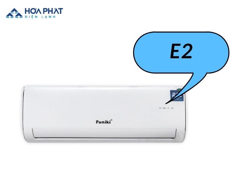 lỗi E2 là lỗi hỏng cảm biến nhiệt dàn lạnh