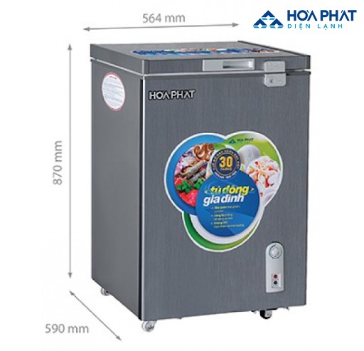 Tủ Đông Gia Đình Hòa Phát 1 Ngăn 1 Cánh