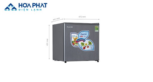 Kích thước tủ lạnh mini Funiki FR-51CD 50L