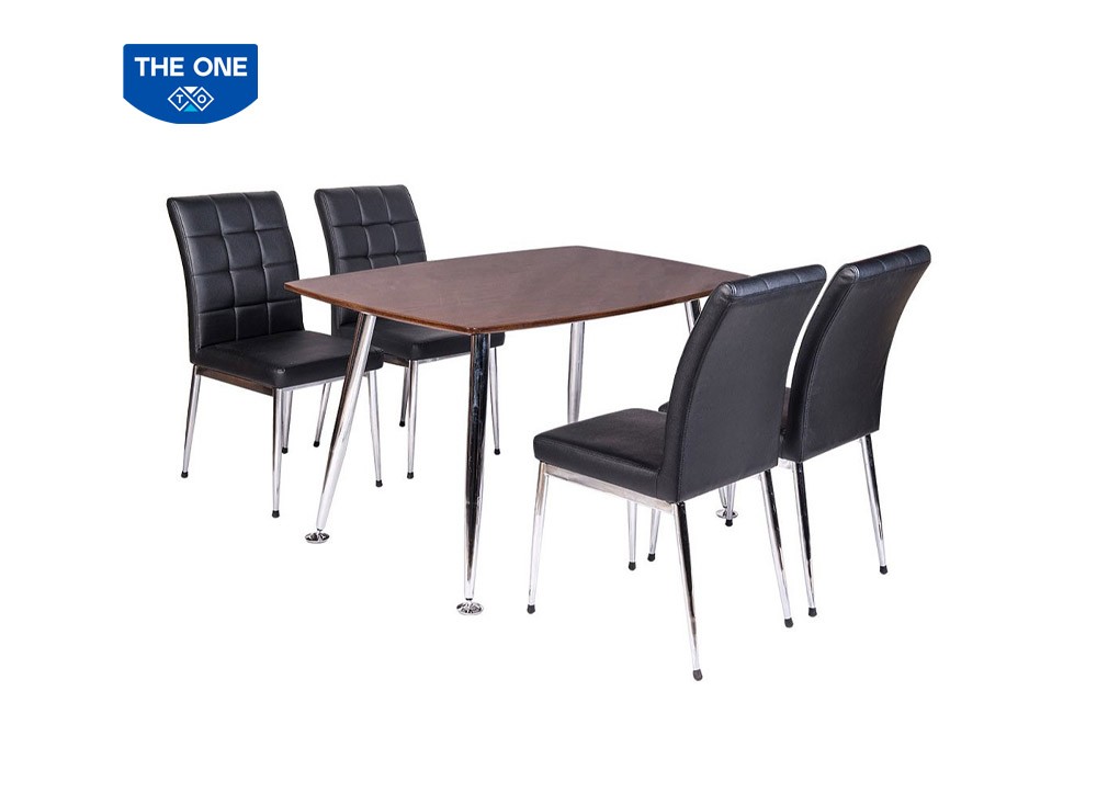 Bàn ghế ăn khung thép THE ONE B68 - G68 Veneer