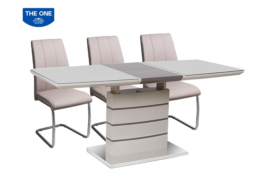 Bàn ghế ăn gỗ sơn cao cấp THE ONE BA124 - GA124