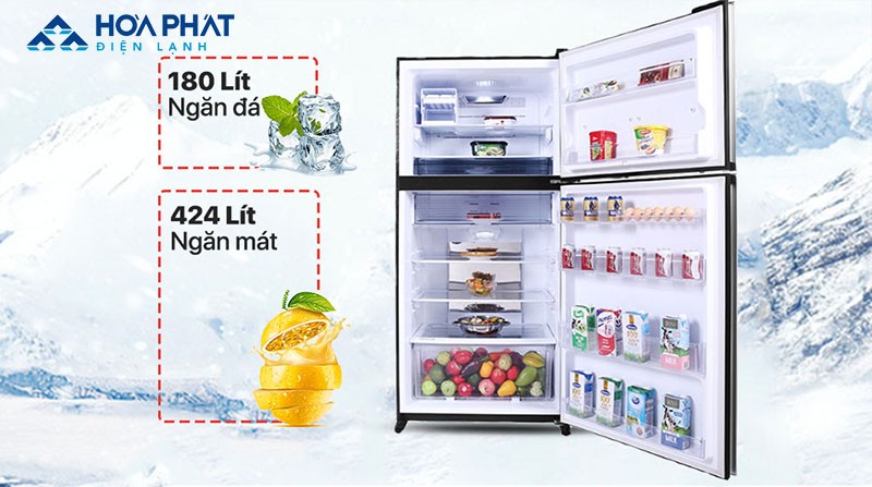 tiếng kêu to do dung tích của tủ lạnh lớn