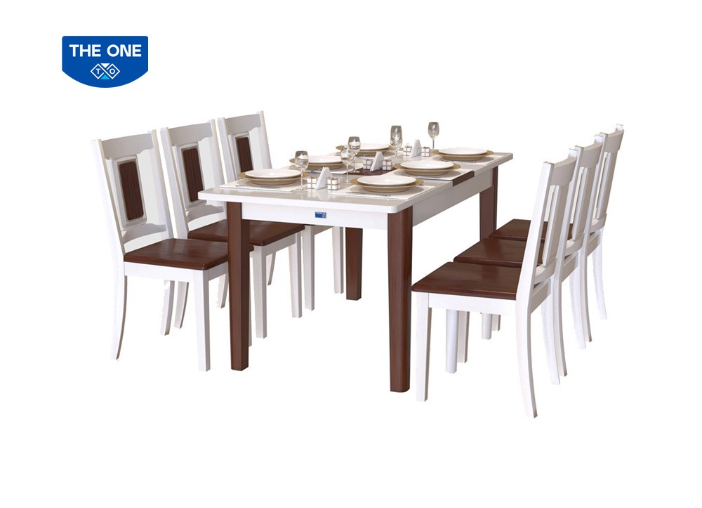 Bàn ghế ăn cao cấp THE ONE HGB71A/BK10 - HGG71