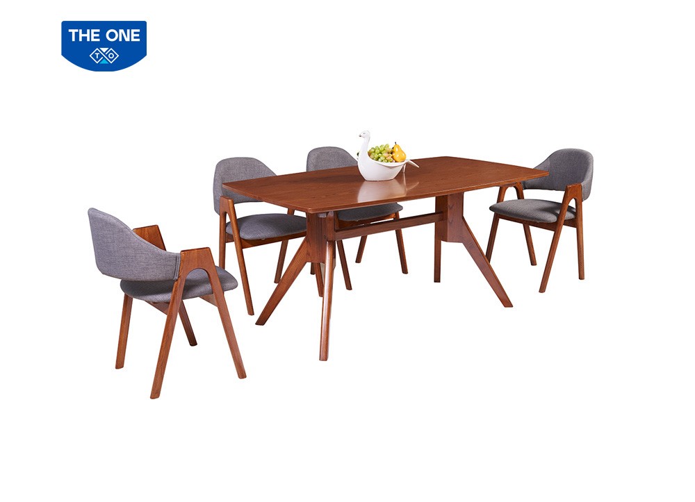 Bàn ghế ăn gỗ tự nhiên THE ONE HGB79A - HGG79