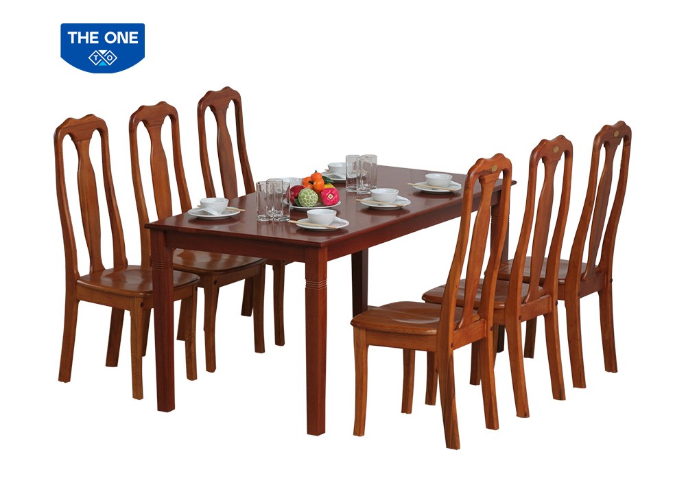 Bàn ghế ăn gỗ tự nhiên THE ONE TB03 - TGA01
