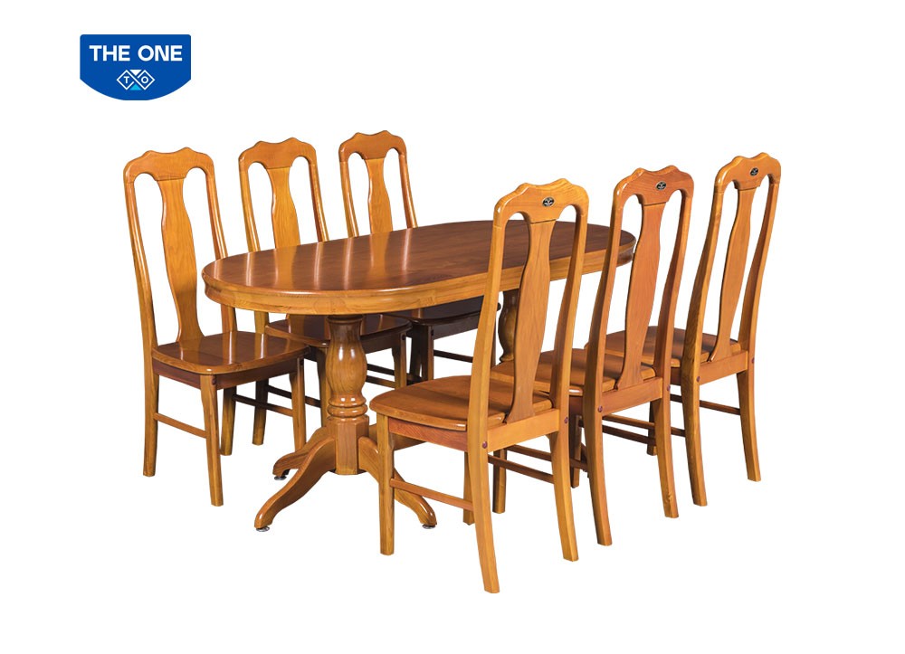 Bàn ghế ăn gỗ tự nhiên THE ONE TB06 - TGA01