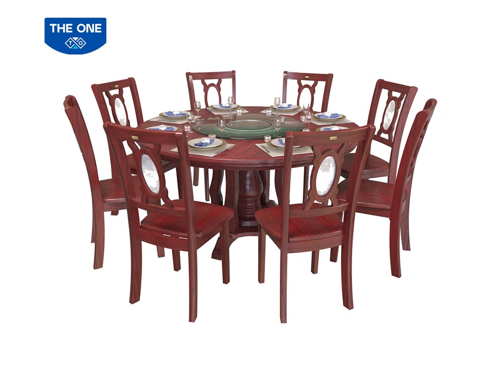 Bàn ghế ăn gỗ tự nhiên THE ONE TB21V - TGA21