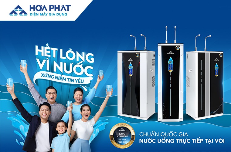 Hòa Phát Kích Hoạt Chiến Dịch Truyền Thông Ra Mắt Sản Phẩm Máy Lọc Nước