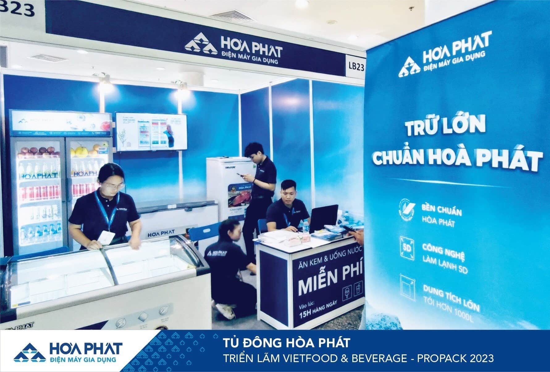 TỦ ĐÔNG HÒA PHÁT NỔI BẬT TẠI TRIỂN LÃM VIETFOOD & BEVERAGE - PROPACK 2023