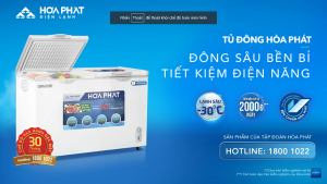 TỦ ĐÔNG HÒA PHÁT - ĐÔNG SÂU BỀN BỈ, TIẾT KIỆM ĐIỆN NĂNG