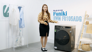 Máy giặt cửa trước Funiki Inverter HWM F8105ADG: "Bền bỉ, tiết kiệm và sang trọng"