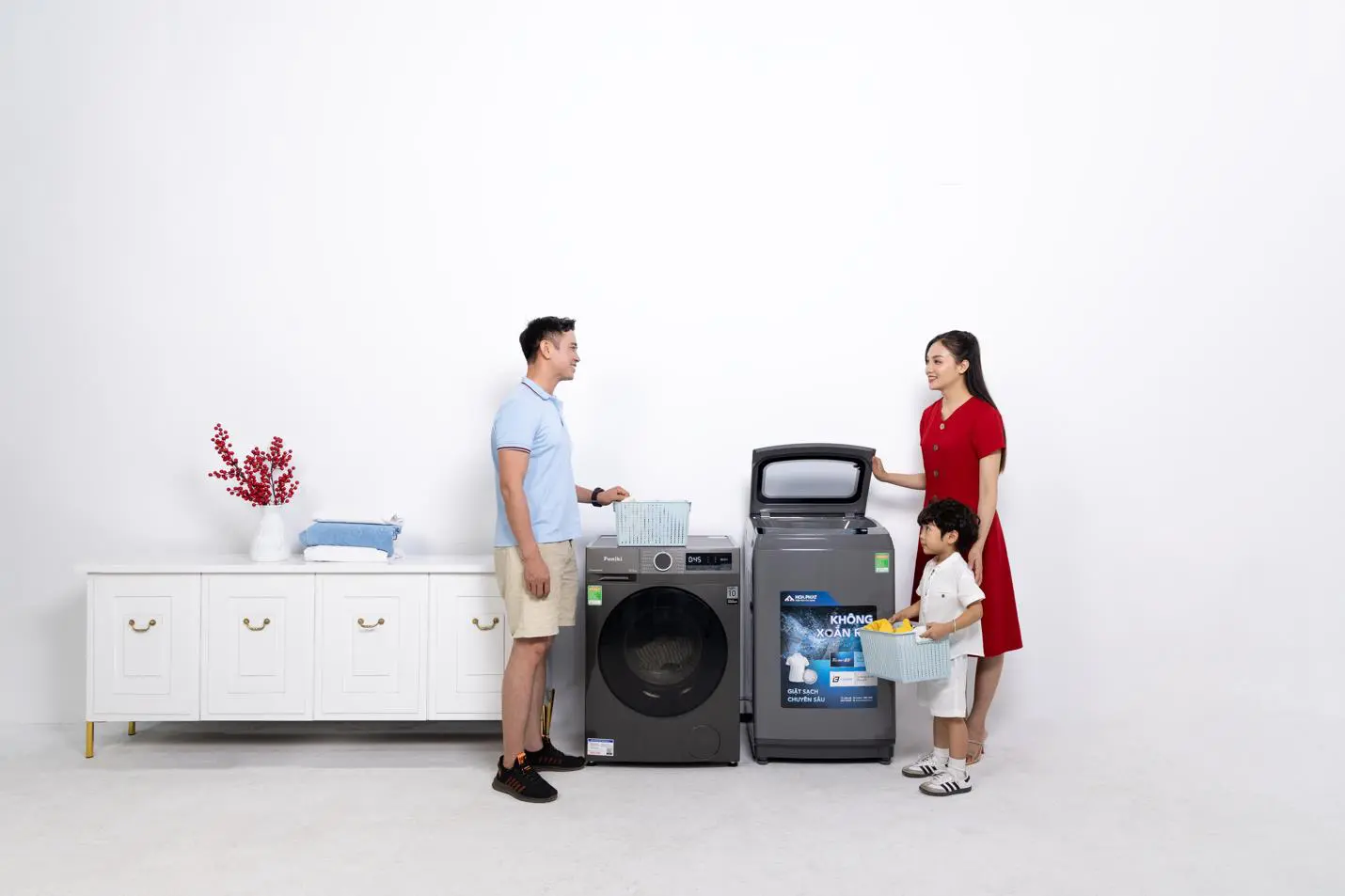 Máy giặt giá hợp lý, bền bỉ, sạch sâu - Chân ái giặt giũ cho Tết 2024