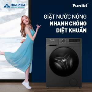 MÁY GIẶT FUNIKI - GIẶT NƯỚC NÓNG ĐẾN 90 ĐỘ