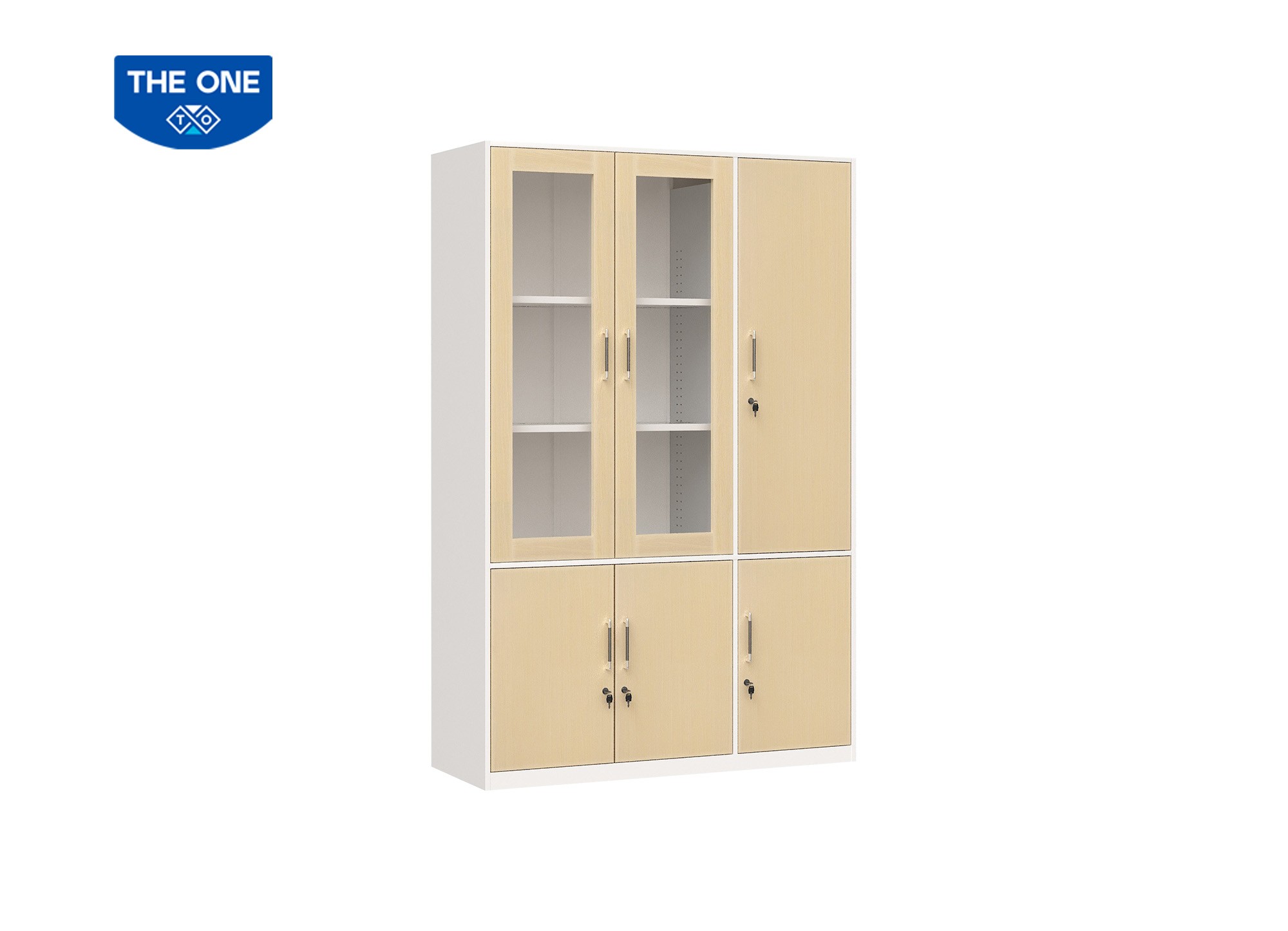 Tủ sắt cánh gỗ THE ONE TU09K5GM