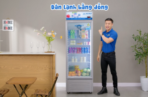 Tủ mát Hòa Phát 280 lít HSR D6280: Tinh tế trưng bày, tối ưu bảo quản