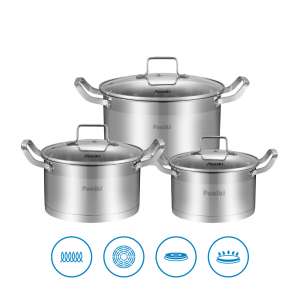 Bộ nồi inox 5 đáy Funiki HBNS551 (Size 16, 20, 24cm)