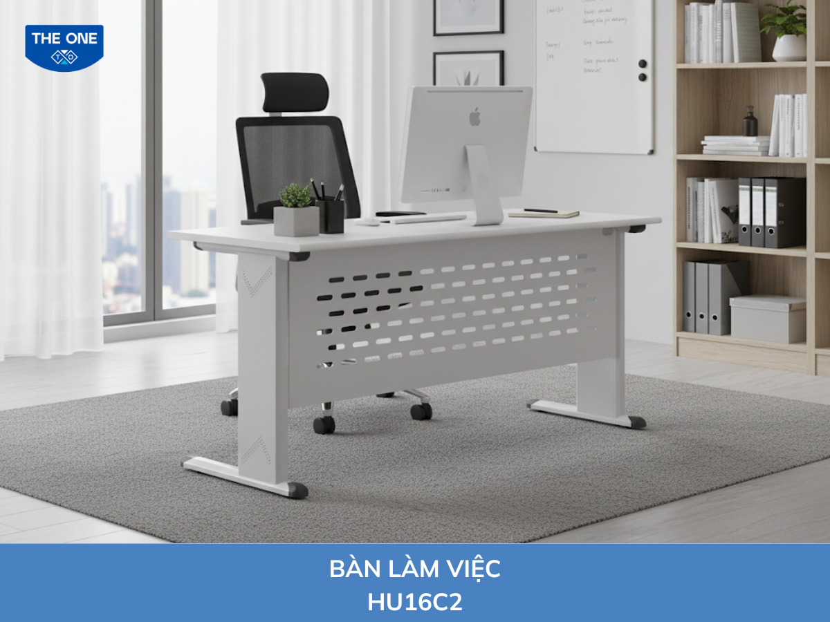 Bàn văn phòng kích thước: Rộng 1600 x Sâu 700 x Cao 750mm - Màu L1/L22/M23/M21 (nâu cam, xám nhạt, xám trung tính, nâu vàng).