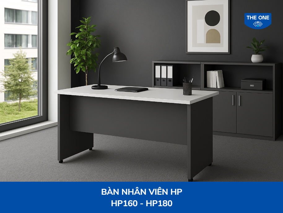 Bàn nhân viên kích thước: Rộng 1800 x Sâu 900 x Cao 750mm - Màu xám trắng.