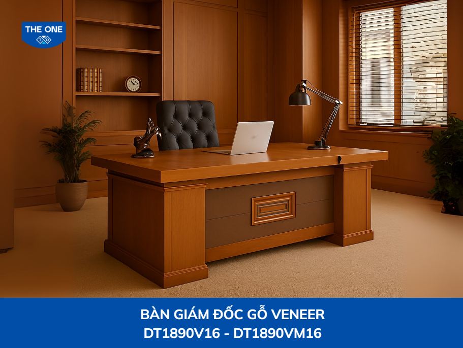 Bàn giám đốc kích thước: W1800 x D900 x H760mm - Màu N1/N2/N3/N4/N6 (vàng gỗ, đỏ đậm, vàng cam, nâu gỗ, nâu đậm).