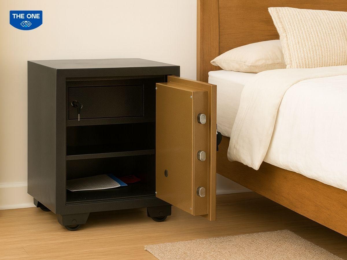 Bạn cần chắc chắn két sắt mở hoàn toàn để tránh nguy cơ két bị khóa chặt ngoài ý muốn