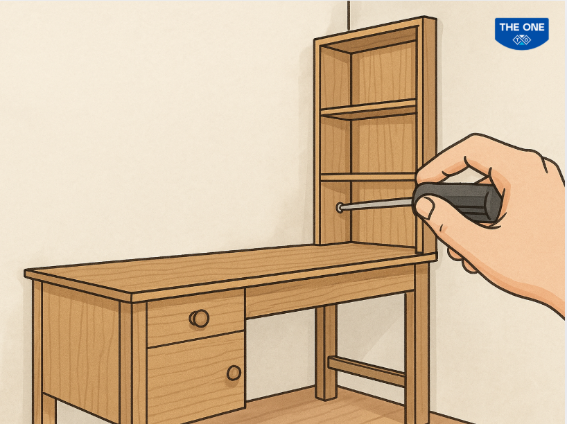 Khi đã tìm hiểu các cách lắp bộ bàn ghế học sinh, chú ý khi lắp đặt nên đặt các vật nặng ở tầng dưới cùng để hạ trọng tâm, giúp giá vững hơn