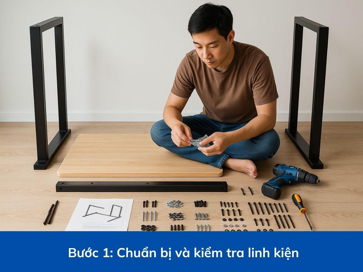 Chuẩn bị và kiểm tra danh sách linh kiện sản phẩm