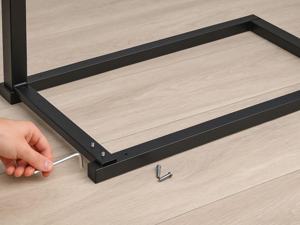 Hướng dẫn lắp đặt khung chân của bàn có khung chân sắt hộp