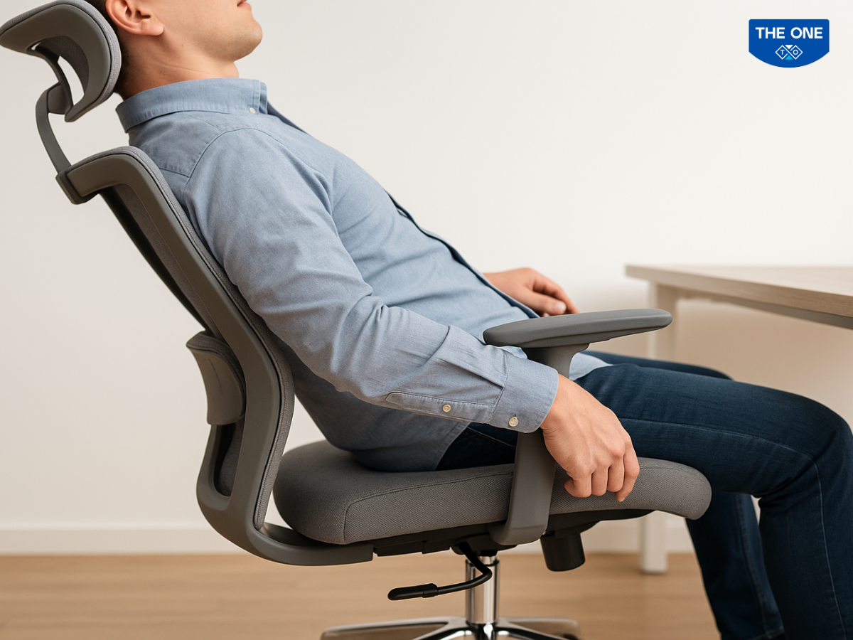 Điều chỉnh ngả lưng và kháng lực để tạo thế “ngồi động”.