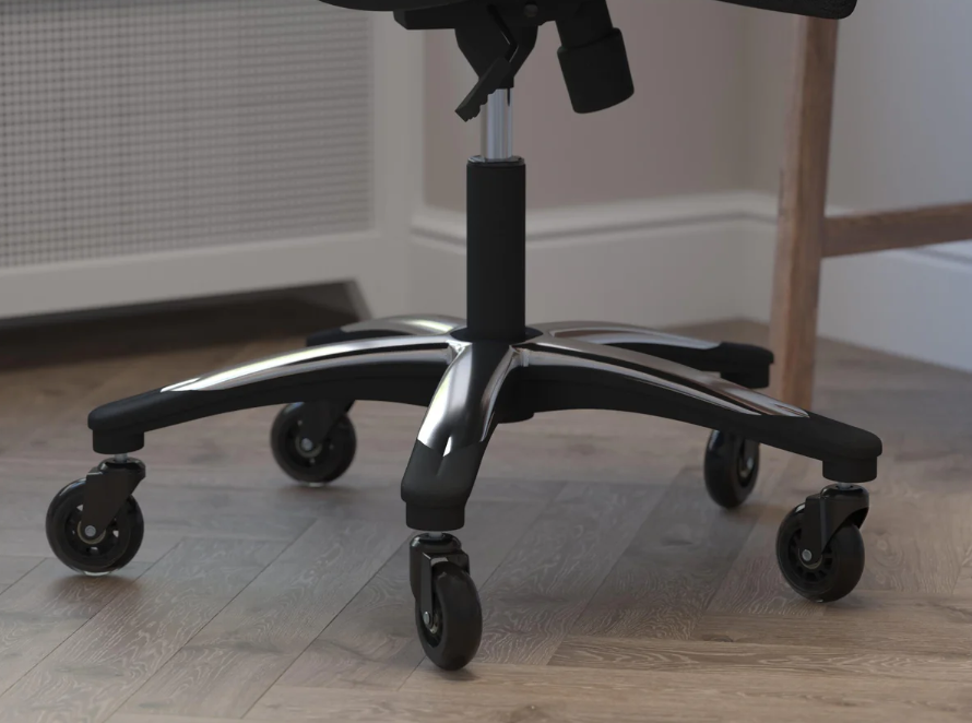 Hầu hết các mẫu ghế văn phòng hiện nay đều được trang bị bánh xe xoay 360 độ tiện dụng