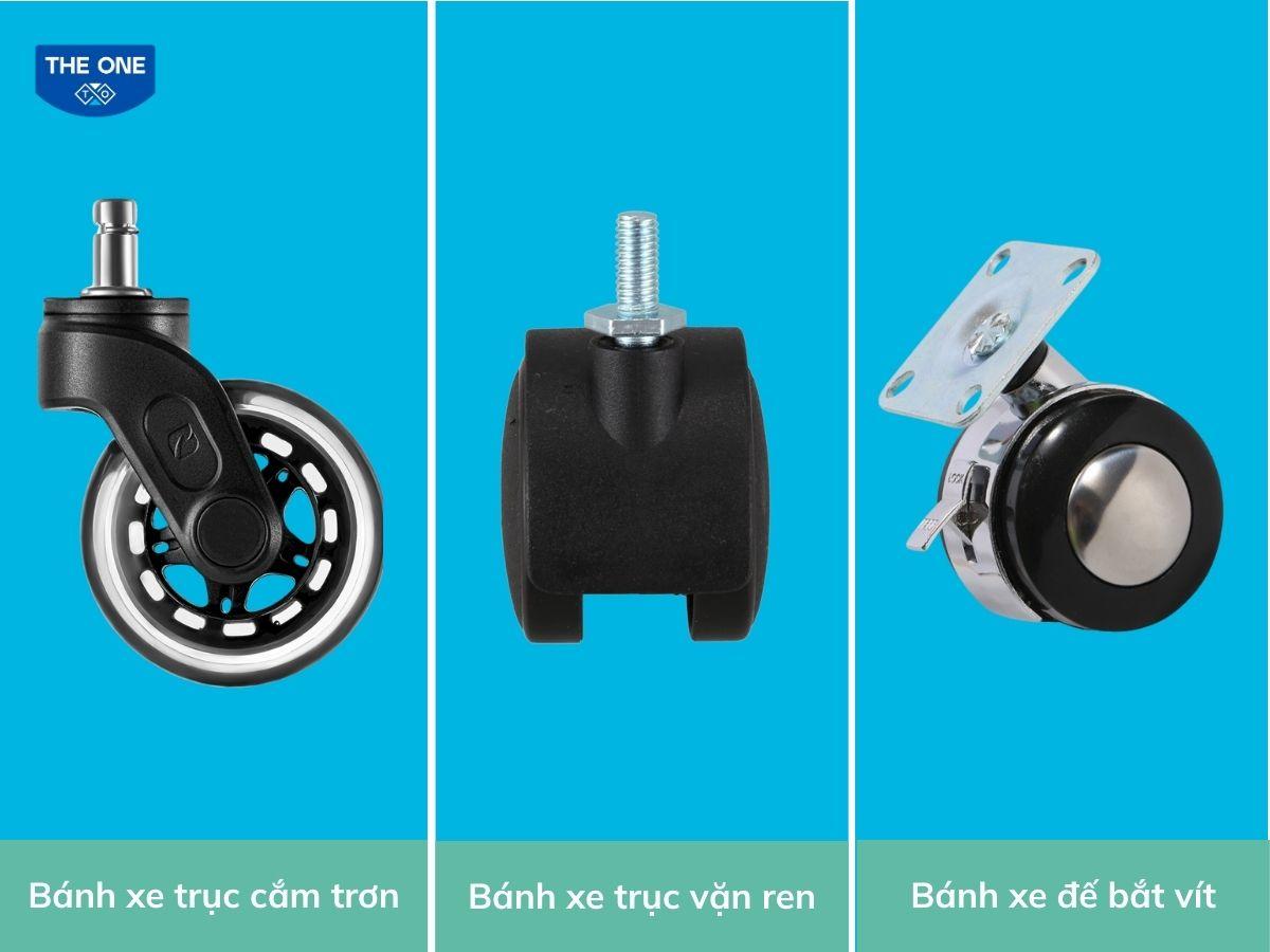 Các loại bánh xe ghế xoay phổ biến