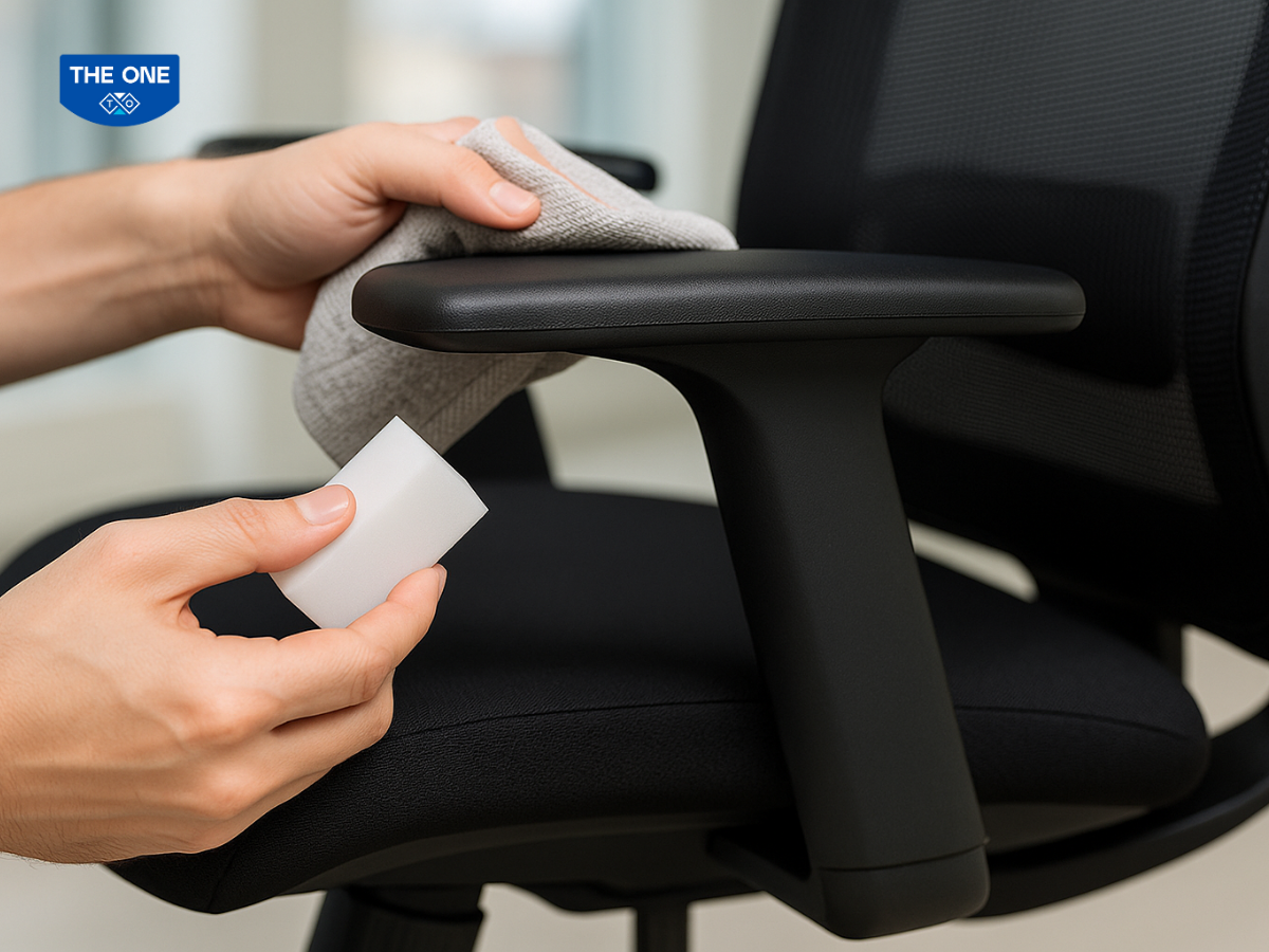 Dùng nước xà phòng loãng để lau các bộ phận bằng nhựa